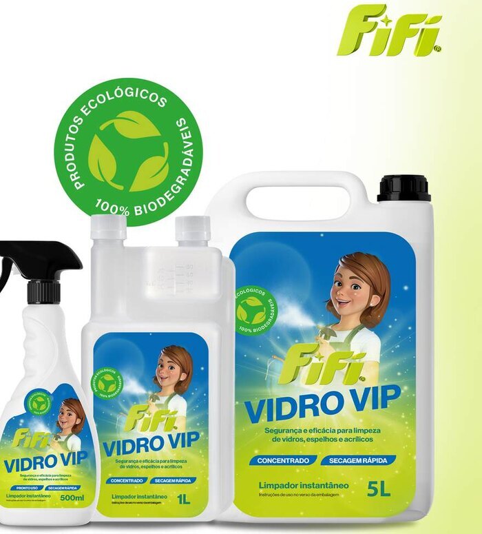 Vidro Vip · produtos de limpeza FIFI